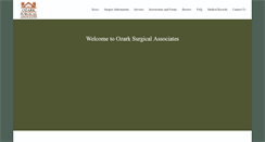 Desktop Screenshot of ozarksurgicalassociates.com