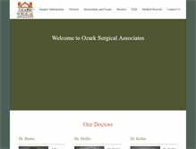 Tablet Screenshot of ozarksurgicalassociates.com